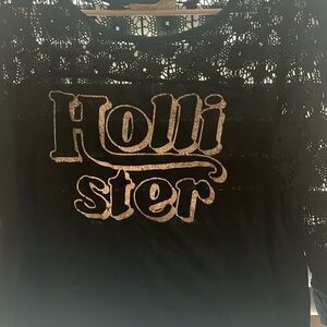 Hollister Cotton Lace Round Neck 3/4 Sleeve Blouse